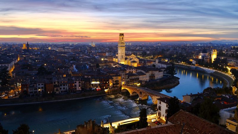 Adige Evening, a fine art photograph by Justin Cooper