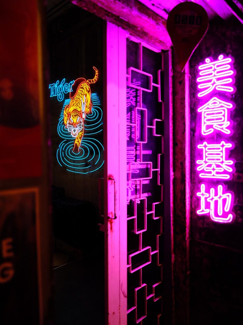Neon Tiger, a fine art photograph by Justin Cooper
